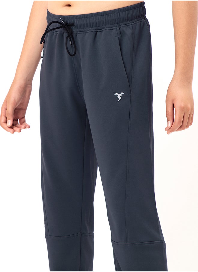 Technosport Solid Drawstring Waist Relaxed Fit Track Pants  - Image 3