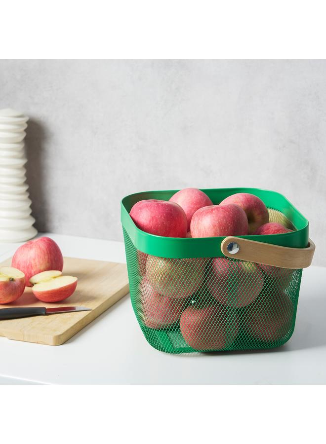 Zaboon Basket, dark green, 25x26x18 cm - Image 2