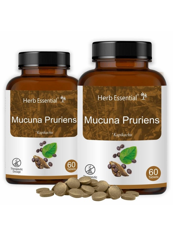 Herb Essential Mucuna Pruriens (Kapikachu | Tablet) 500 Mg, 120 Tablets | 100% Pure and Natural Extracts - Image 1