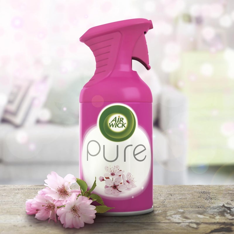 Air Wick معطر هواء إير ويك بيور بزهور الكرز - 250 مل، عبوة من 6 - Image 4