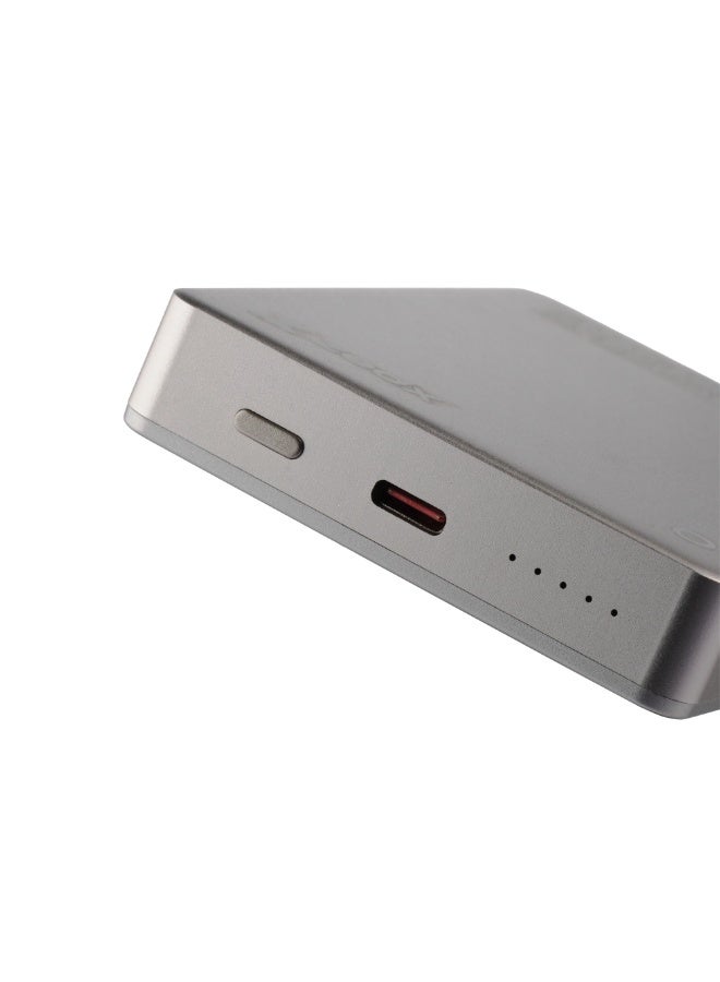 زيدكس باور بنك ZEDX ZX-W11P Z.MAG-MINI بسعة 10000mAh، شحن لاسلكي سريع بقدرة 15 واط، فائق النحافة بسُمك 14 ملم – متوافق مع جميع موديلات iPhone المزودة بتقنية MagSafe - Image 2