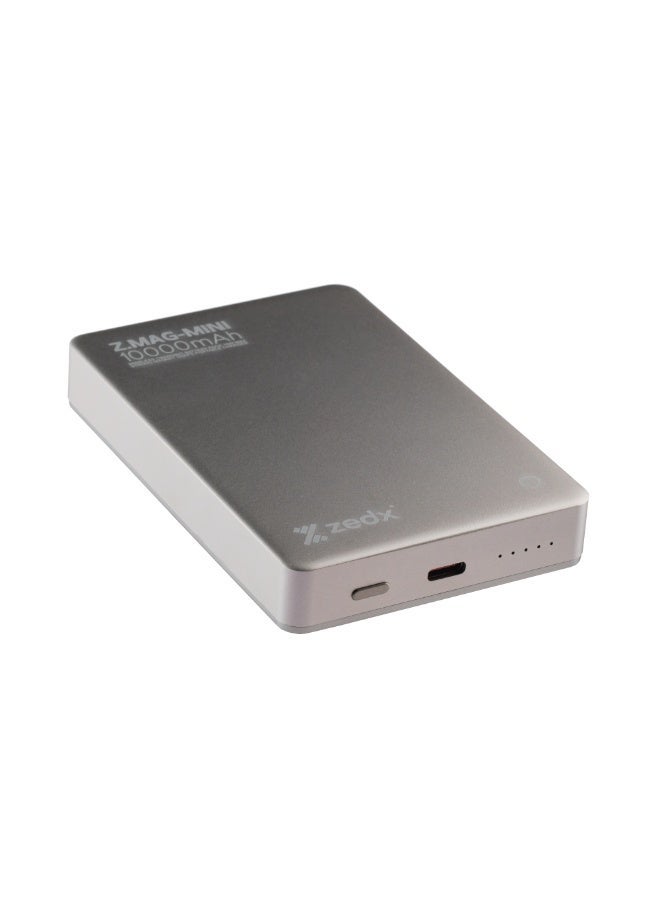 زيدكس باور بنك ZEDX ZX-W11P Z.MAG-MINI بسعة 10000mAh، شحن لاسلكي سريع بقدرة 15 واط، فائق النحافة بسُمك 14 ملم – متوافق مع جميع موديلات iPhone المزودة بتقنية MagSafe - Image 4