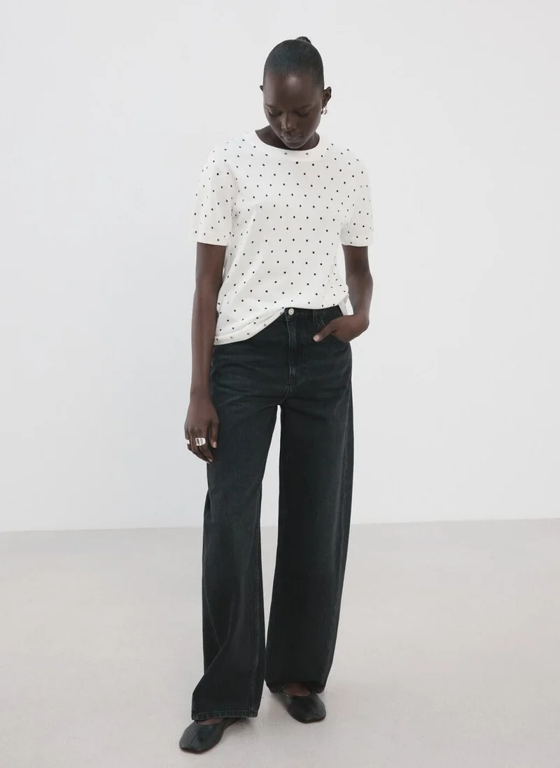 MANGO  Polka-dot knitted sweater for Women | Best Price UAE