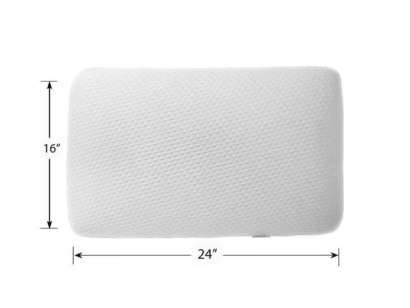 KitchDeco Kitch Deco™ 100% Pure Memory Foam Cervical Pillow with Breathable Removable Cover, & Neck Pain Relief (16X24Inch) - Image 2