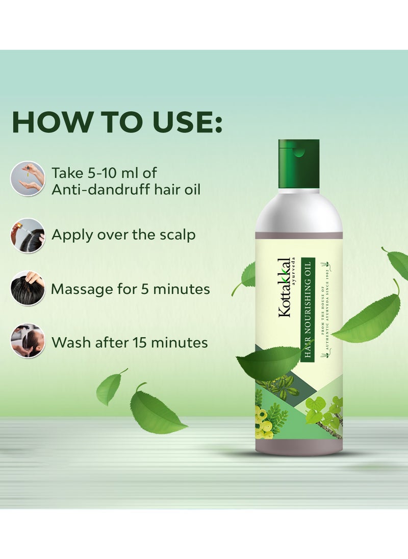 Kottakkal ayurveda - Hair Nourishing Oil, Strengthen Hair & Follicles, With Benefits of Amla, Paraben & Sulphate Free, No Artificial Colour & Fragrance - 150 ml - Image 1