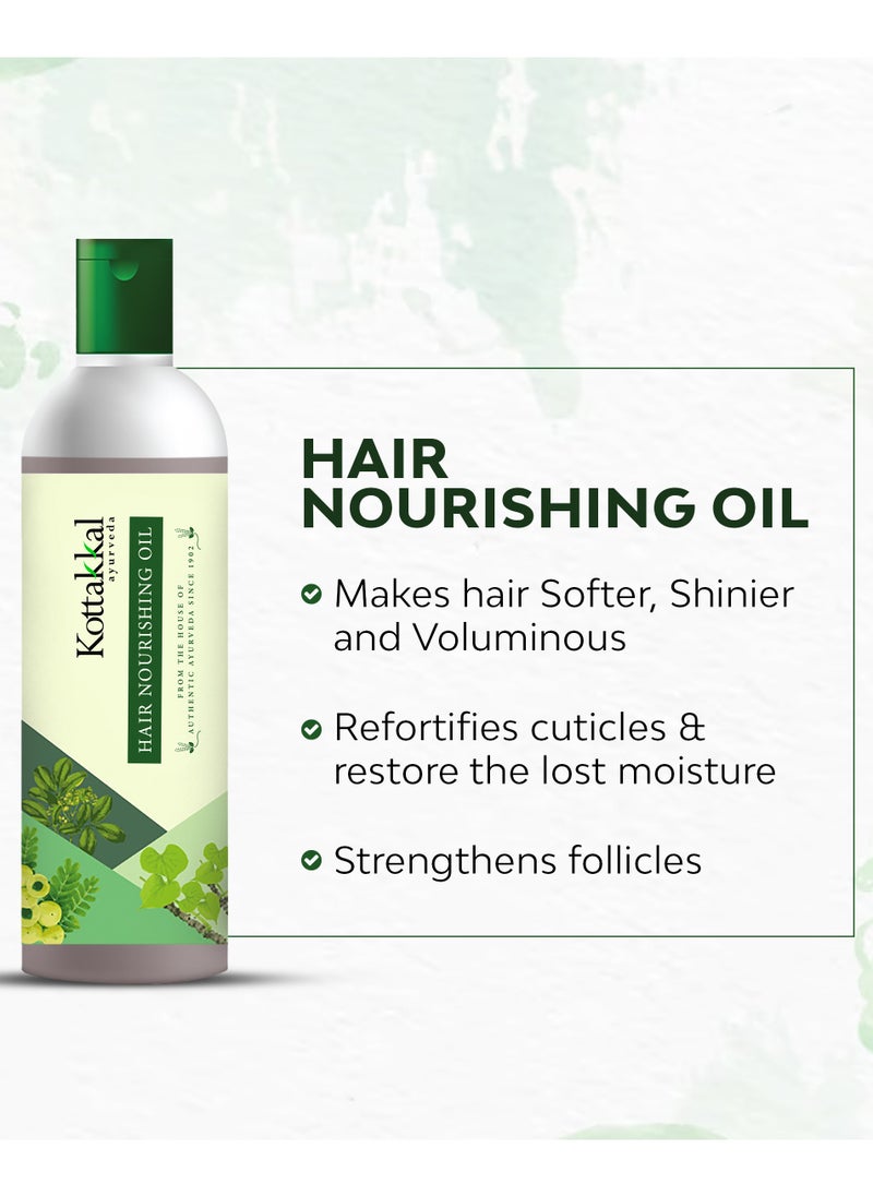 Kottakkal ayurveda - Hair Nourishing Oil, Strengthen Hair & Follicles, With Benefits of Amla, Paraben & Sulphate Free, No Artificial Colour & Fragrance - 150 ml - Image 1