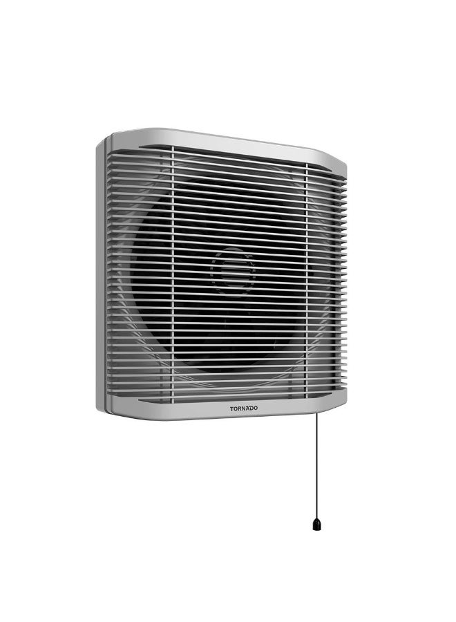 TORNADO Bathroom Ventilating Fan 25 cm Privacy Grid Black x Grey TVS-25BG - Image 2