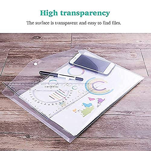 CAMPIO A3 Size My Clear Bag – White Transparent Document Folder for Architecture Drawings, Art & Paintings | Durable Plastic File Organizer (13 x 18 inch, Pack of 5) - Image 2