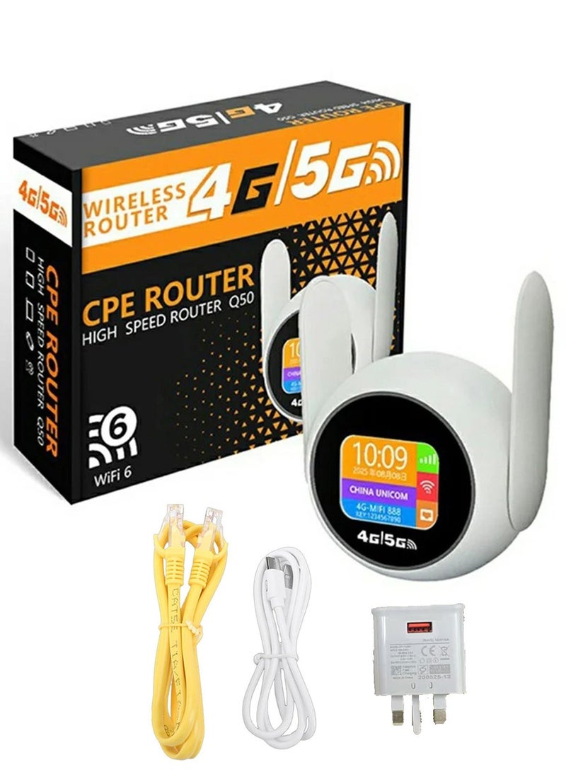 Ump 4G LTE CPE Wireless Router, Pocket WiFi Router, WiFi 6 300Mbps Portable Hotspot, Unlocked Supports 32 Devices, 2.4GHz Smart Mobile WiFi Plug & Play for Home Office - Image 3