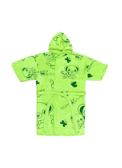 Swimming Bath Gown For Kids Bath Gown For Baby Boys;Baby Girls ; Swimming Gown For Kids (Jelly Hood Green 5 7 Years(X Large))