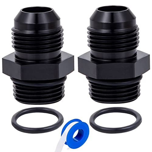 Breezliy 10AN Male Flare to AN10 ORB Male ORing Fitting Adapter 2PCS 2PCS 10an ORB to 10an - Image 1