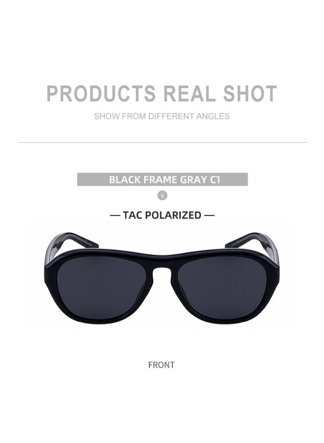 Women's European Style Polarized Sunglasses, Oversized Round TR Frame, UV400 Protection - Image 5