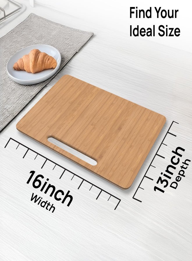 Ibyx Kitchen Appliance Slider for Counter - Bamboo Sliding Tray for Coffee Maker, Air Fryer, Food Processor, Blender, Toaster - Kitchen Appliance Rolling Tray for Countertop (400 x 330 x 21mm) - Image 3