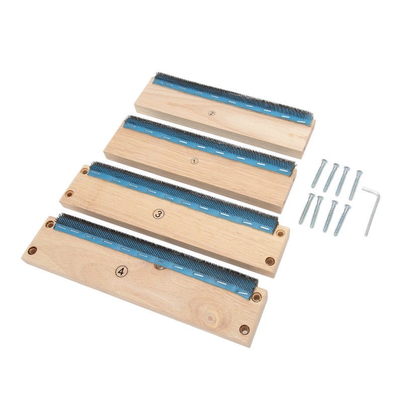 Embroidery Strip Frame 9.8in 4 Sides Sturdy Solidwood Easy Assembly Rug Hooking Frame with Screws Wrech for Tufting DIY - Image 2