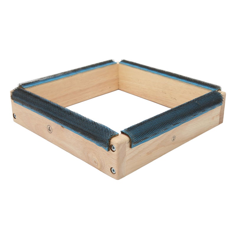 Embroidery Strip Frame 9.8in 4 Sides Sturdy Solidwood Easy Assembly Rug Hooking Frame with Screws Wrech for Tufting DIY - Image 4