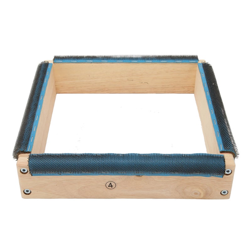 Embroidery Strip Frame 9.8in 4 Sides Sturdy Solidwood Easy Assembly Rug Hooking Frame with Screws Wrech for Tufting DIY - Image 3