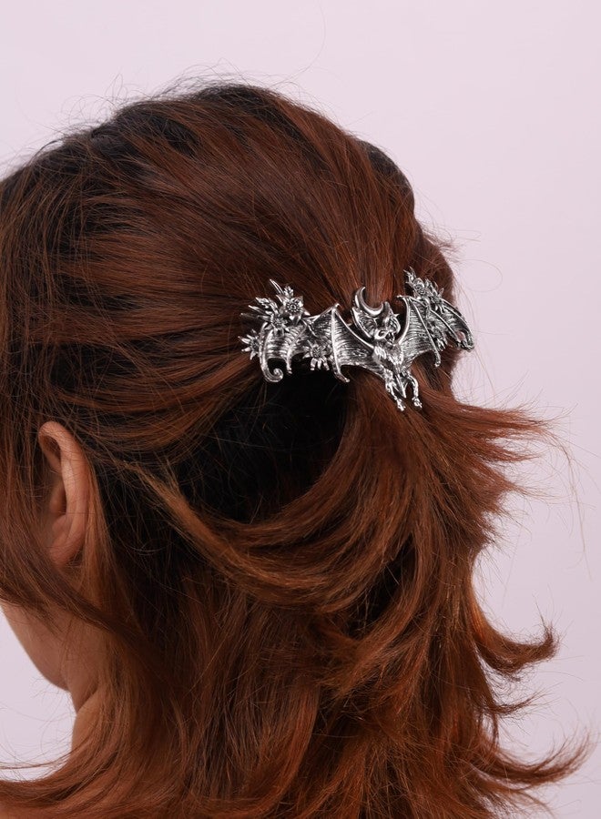 HAQUIL Vintage Bat Hairpin Metal Bat Wings Hair Barrettes Vintage Hair Clip for Party Costume - Image 3