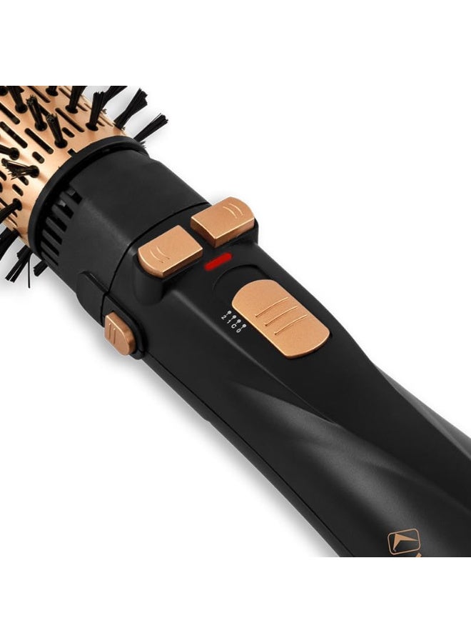 Lexical LAS-5203 4-in-1 Rotating Hair Styler, 1200W, 20,000 RPM, Golden Black - Image 2