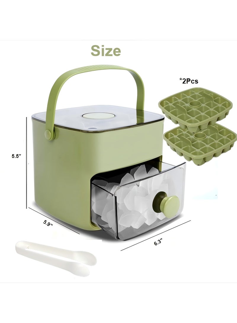 Ice Cube Trays for Freezer - Ice Trays with Lid Covered Ice Maker Trays for Drinks Smoothies Juices Easy Release Ice Cube Trays with Lids for Freezer - Image 3