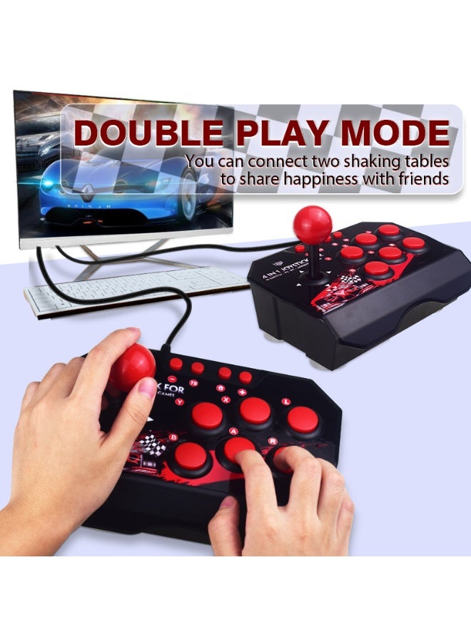 general Suitable for switch/pc/ps3/Android game controller rocker double arcade classic wired fighting joystick - Image 2