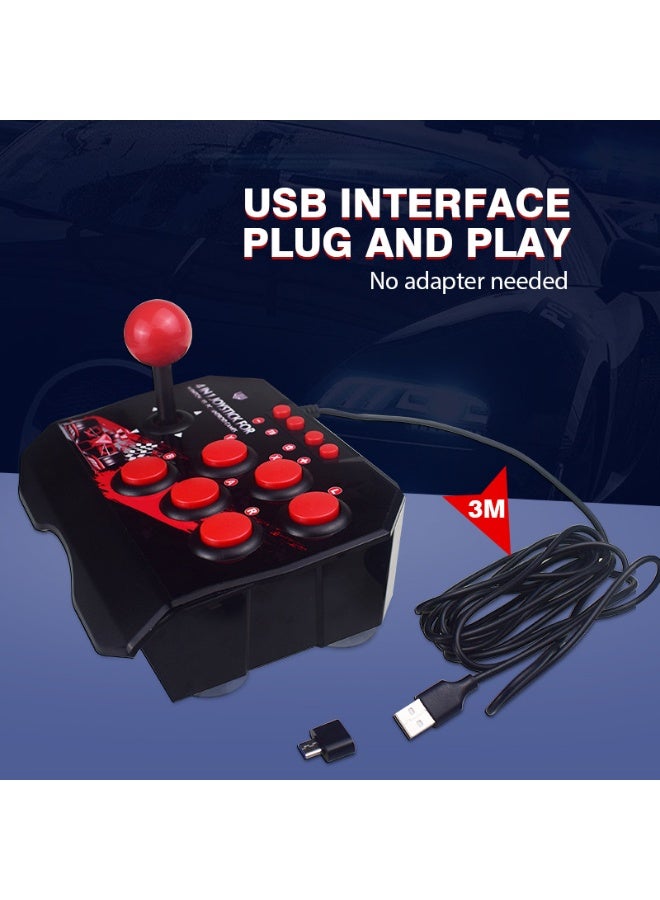 general Suitable for switch/pc/ps3/Android game controller rocker double arcade classic wired fighting joystick - Image 5