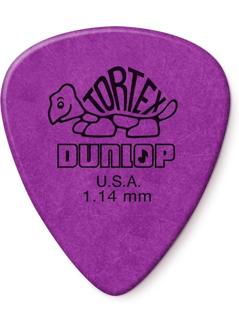 JIM DUNLOP Dunlop Tortex Standard 1.14mm Purple Guitar Pick, 12 Pack 