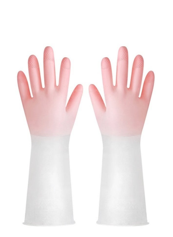 Generic Multifunctional Kitchen Dishes Cleaning Waterproof Long Sleeved Skin Care Gloves  - Image 2