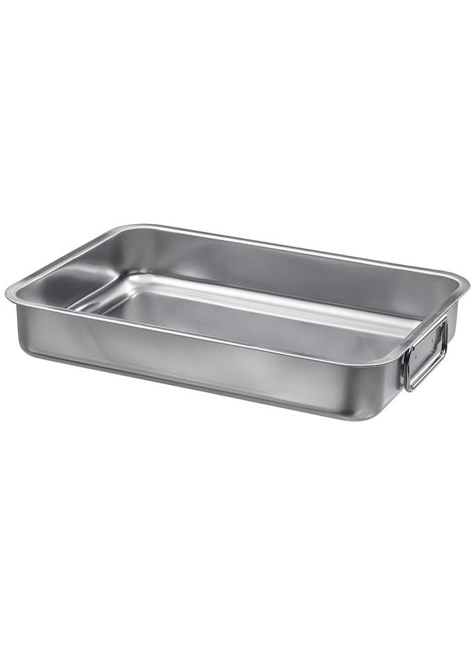 Roasting tin, stainless steel, 34x24 cm