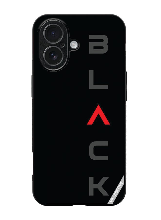 Protective Case Cover For Apple iPhone 17 Black Design Multicolour