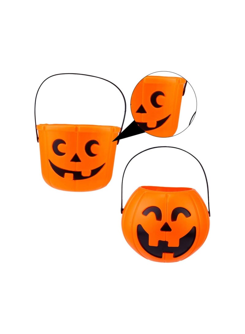 GGOOT 4pcs Candy Bucket Lantern for Kids Children Gifts Candy Pumpkins Halloween Candy Buckets Halloween Party Favors Halloween Candy Pot Creative Halloween Candy Holder Halloween Bucket - Image 4