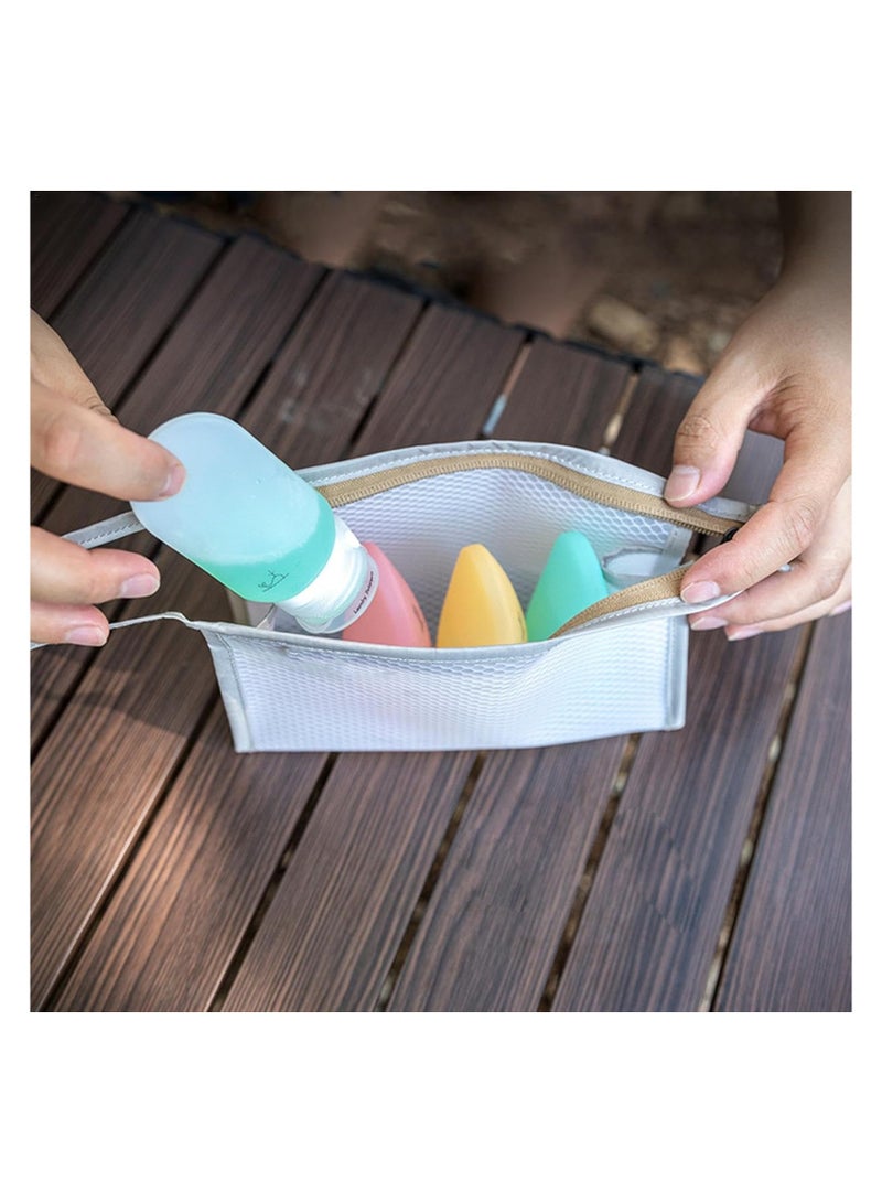 SOLARAE Travel Size Containers, Compact Cosmetic Containers, Travel Shampoo Containers, Leakproof Travel Size Toiletries Bottles, Travel Lotion Bottles, Small Travel Bottles With Storage Bag, Travel Outing - Image 4
