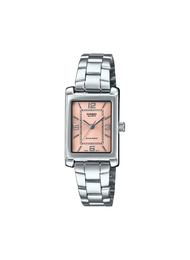 كاسيو ساعة كاسيو للسيدات بمينا وردي - LTP-1234DD-4ADF - Image 1