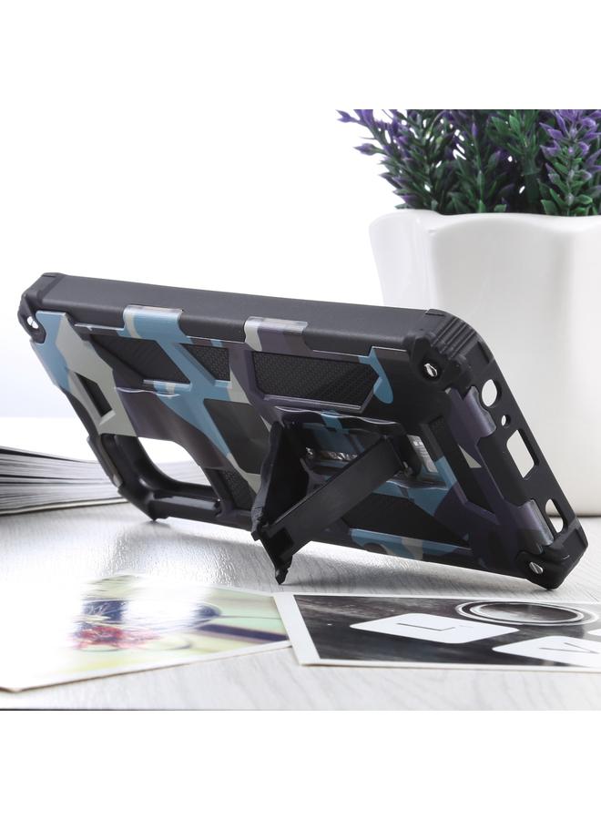 اس-توب جراب لهاتف Samsung Galaxy A03s مقاس 166.6 مم، جراب واقٍ مغناطيسي من مادة TPU + PC مموهة ومضادة للصدمات مع حامل - Image 5