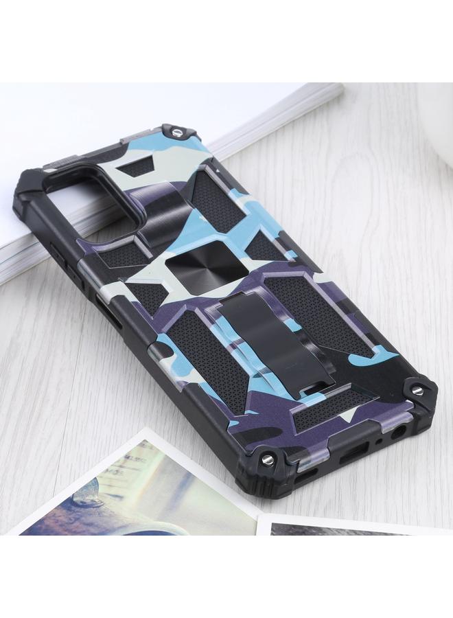 اس-توب جراب لهاتف Samsung Galaxy A03s مقاس 166.6 مم، جراب واقٍ مغناطيسي من مادة TPU + PC مموهة ومضادة للصدمات مع حامل - Image 2