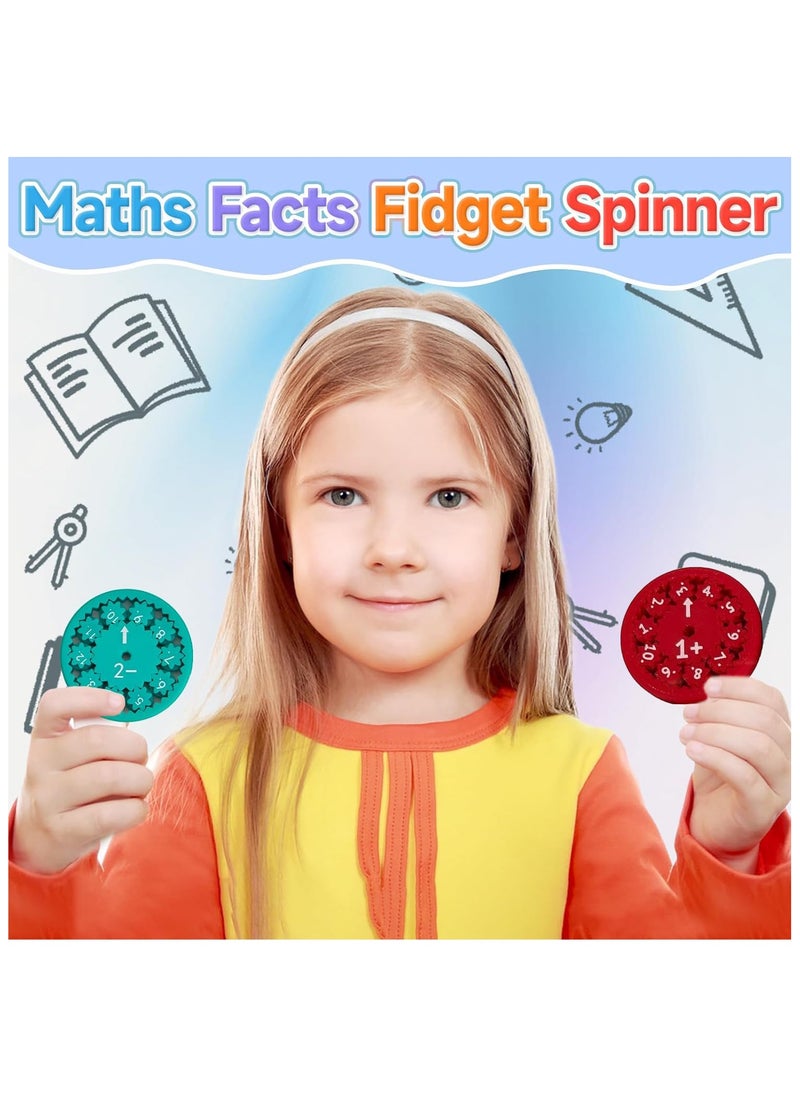 Generic - 9pcs Fidget Spinner Toys , Math Fact Fidget Spinners, Number Fidget Toy, Math Learning & Sensory Education Toys Game, Fidget Learning Game Toy Relieves Stress for Students (Addition Or Subtraction) - Image 1