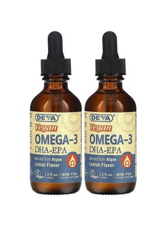 Deva DEVA Vegan Liquid DHA-EPA (Lemon Flvr) 2 fl. Oz Liquid (Pack of 2)  - Image 1