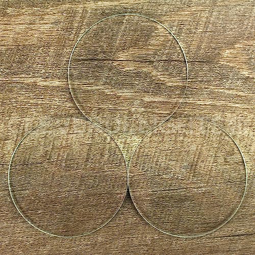 CleverDelights 3" Round Glass Tile - Clear Flat 3 Inch Circle - Image 3