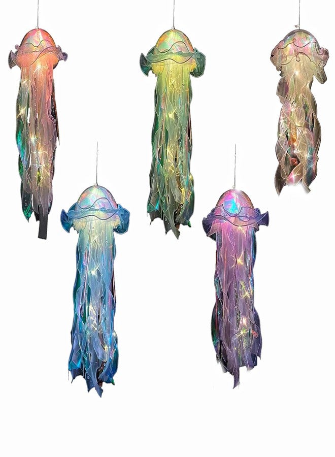 RPS-IND Jellyfish Hanging Decor,Room Decor, Set of 5,Under The sea Party Decorations,Jellyfish Kit for Under The Sea Little Mermaid Party Decoration RPS-IND - Image 1