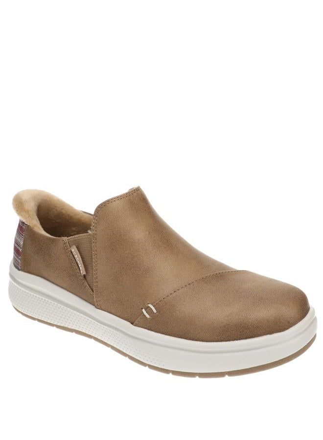 SKECHERS Women's Hands Free Slip-Ins Skip Cute Wave-Stay Snug Sneaker, Chestnut, 8 - Image 1
