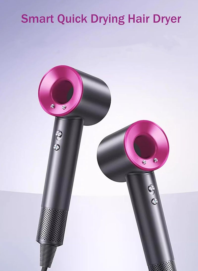 KLIKONIX Special Edition Professonal Hair Dryer | Ionic Blow dryers | Super Sonic | Thermo-Control Hairdryer | Fast Drying | Low Noise | 110000 RPM Speed | 2.7 Mtr Cord | 1600W Fuchsia KHD-1000 - Image 4