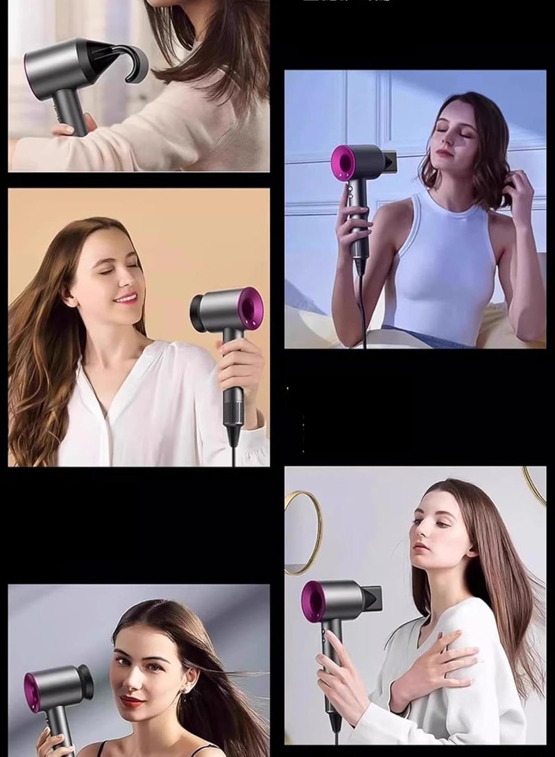 KLIKONIX Special Edition Professonal Hair Dryer | Ionic Blow dryers | Super Sonic | Thermo-Control Hairdryer | Fast Drying | Low Noise | 110000 RPM Speed | 2.7 Mtr Cord | 1600W Fuchsia KHD-1000 - Image 5