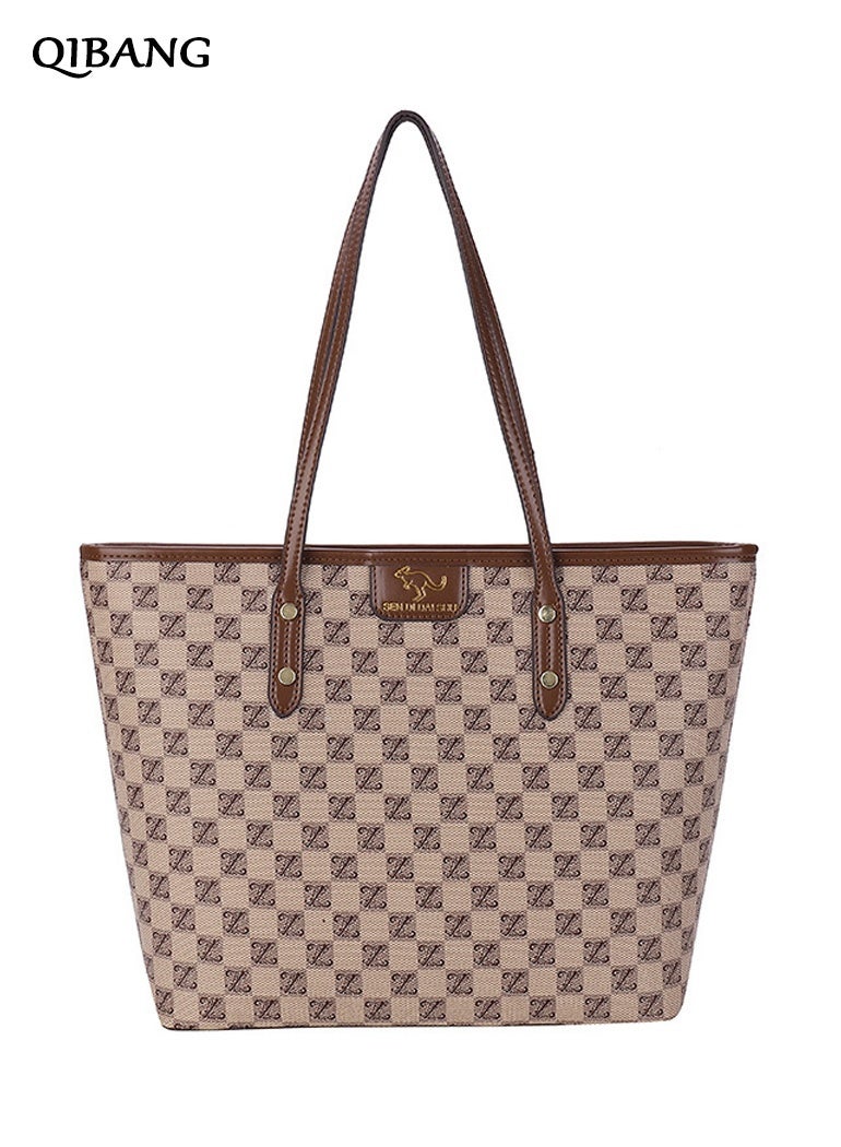 QIBANG 2026 new Tote Bag for Women Large Handbags and Purses for Women PU Leather Womens Shoulder Bags - Image 1