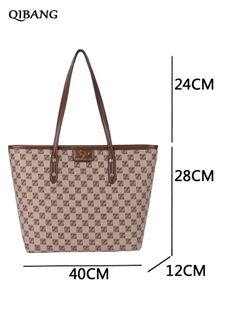 QIBANG 2026 new Tote Bag for Women Large Handbags and Purses for Women PU Leather Womens Shoulder Bags - Image 5