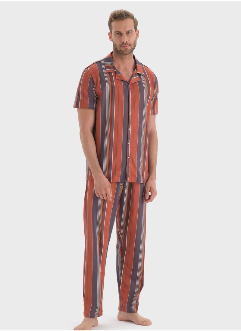 dagi - Nightwear Shirt & Trouser Set - Image 1