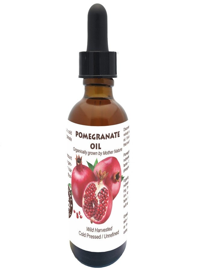 Best Nature's Cosmetics Pomegranate Seed Oil Organic - 100% Pure Unrefined Cold Pressed Pomegranate Oil for Face, for Radiant Skin and Beautiful Hair - 1 fl oz / 30 ml - Image 1