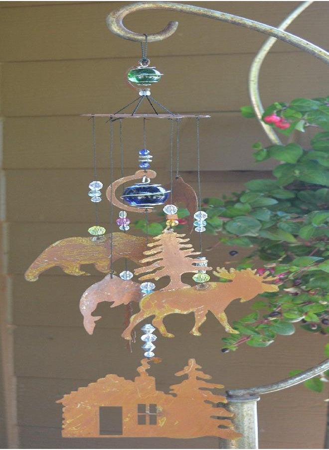 Sunset Vista Designs Wilderness Wonders Rustic Cabin Wind Chime, Medium