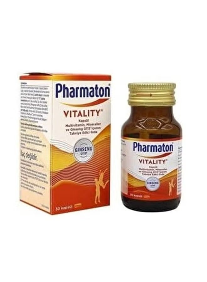Pharmaton VITALITY FOOD SUPPLEMENT 30 TABLETS