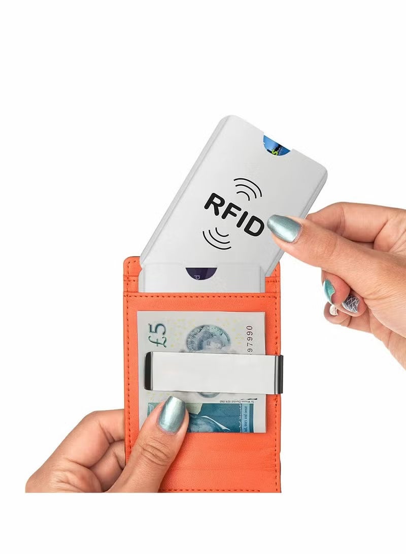Arabash RFID Blocking Card Sleeves Protective RFID NFC Credit Card Sleeves Anti-Scan Card Protector Set for Bank ID and Access Cards - Image 2