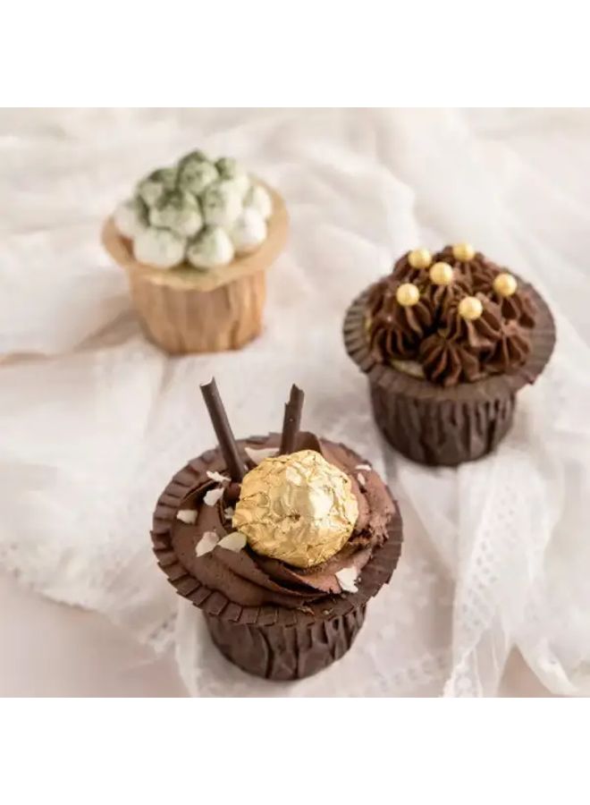 White Oil Resistant Heat Resistant Paper Cupcake Liners 30pcs For Baking Decorating - Image 5