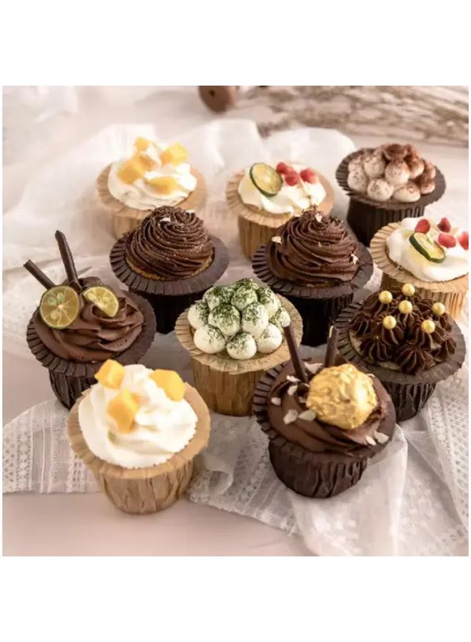 White Oil Resistant Heat Resistant Paper Cupcake Liners 30pcs For Baking Decorating - Image 2